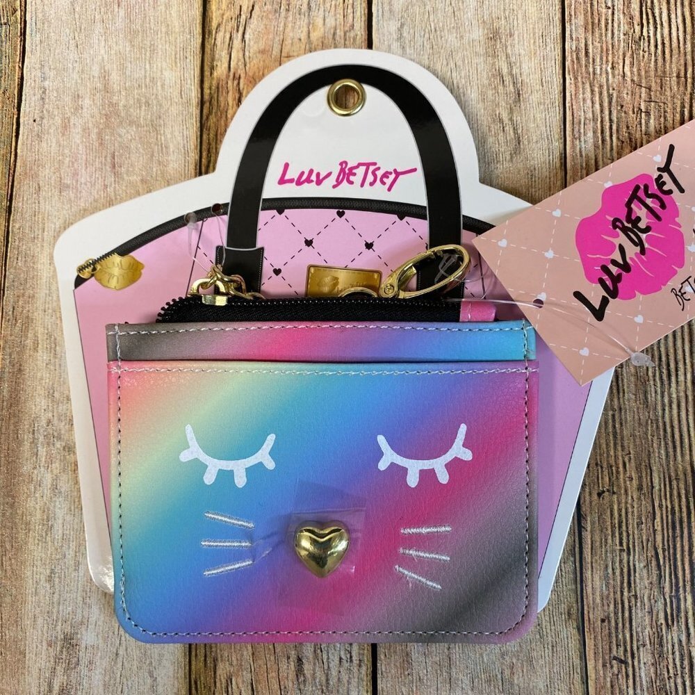 New Betsey Johnson key Chain & Card Case